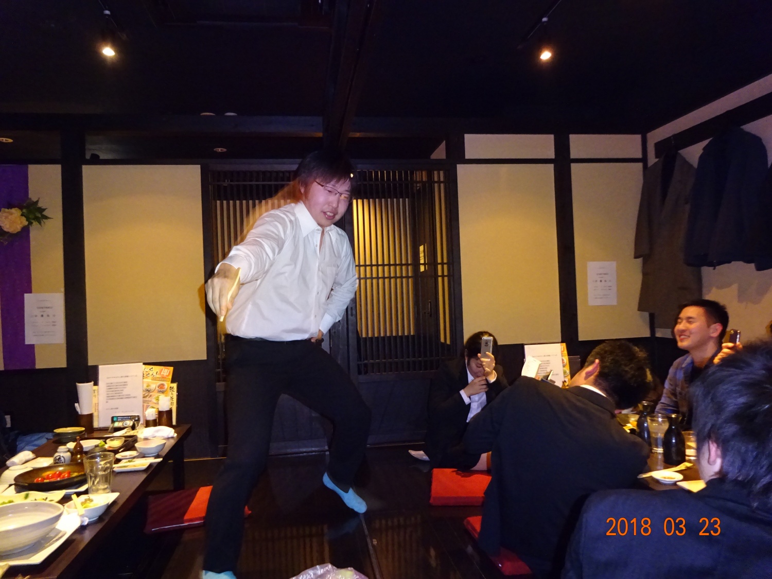 坂内さんによる余興!会場のボルテージはMAXに!!